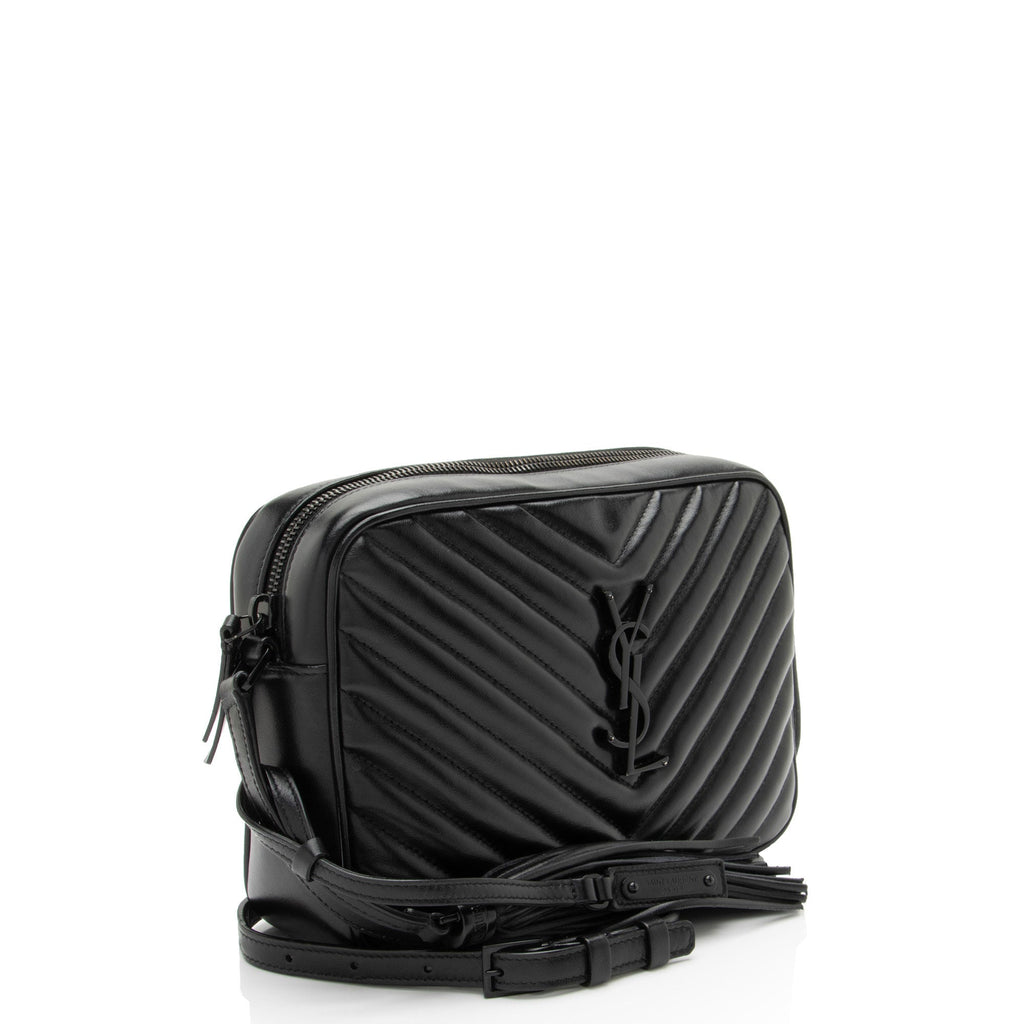Saint Laurent Matelasse Calfskin Monogram Lou Camera Bag