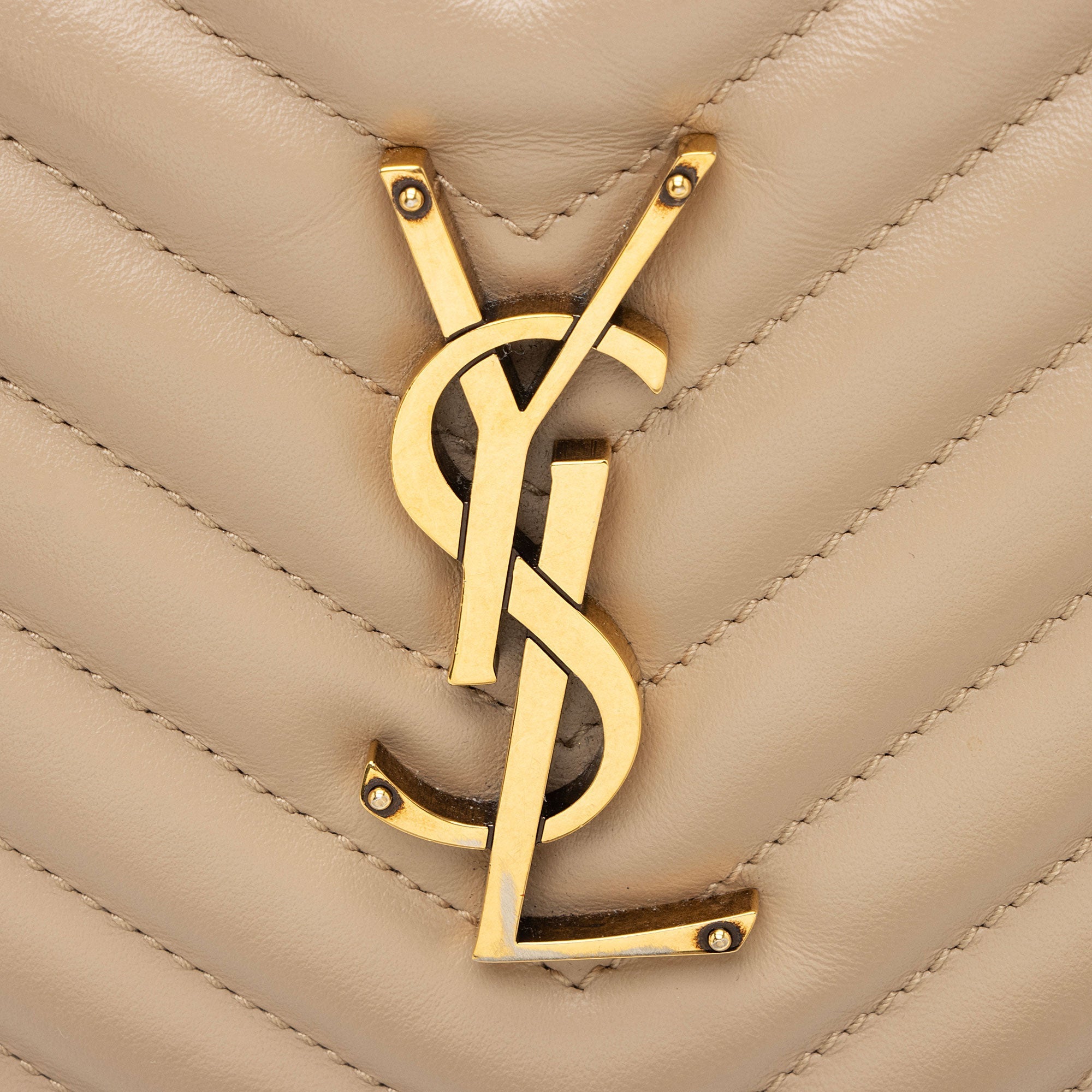 Saint Laurent Matelasse Calfskin Monogram Lou Camera Bag