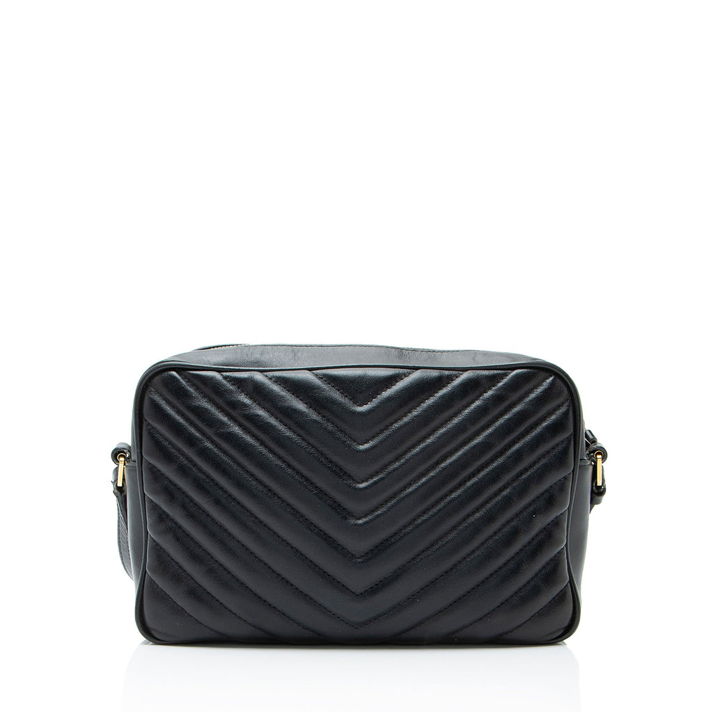 Saint Laurent Matelasse Calfskin Monogram Lou Camera Bag