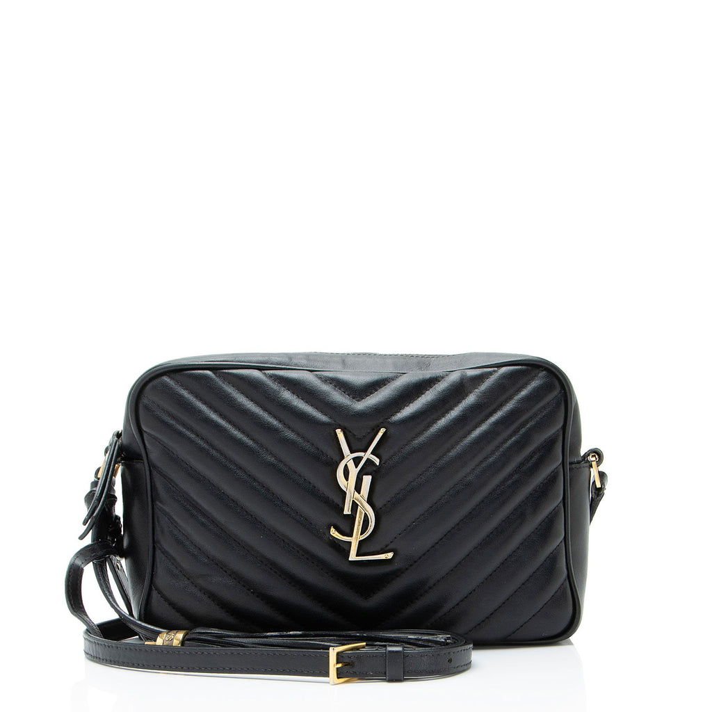 Saint Laurent Matelasse Calfskin Monogram Lou Camera Bag