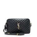 Saint Laurent Matelasse Calfskin Monogram Lou Camera Bag