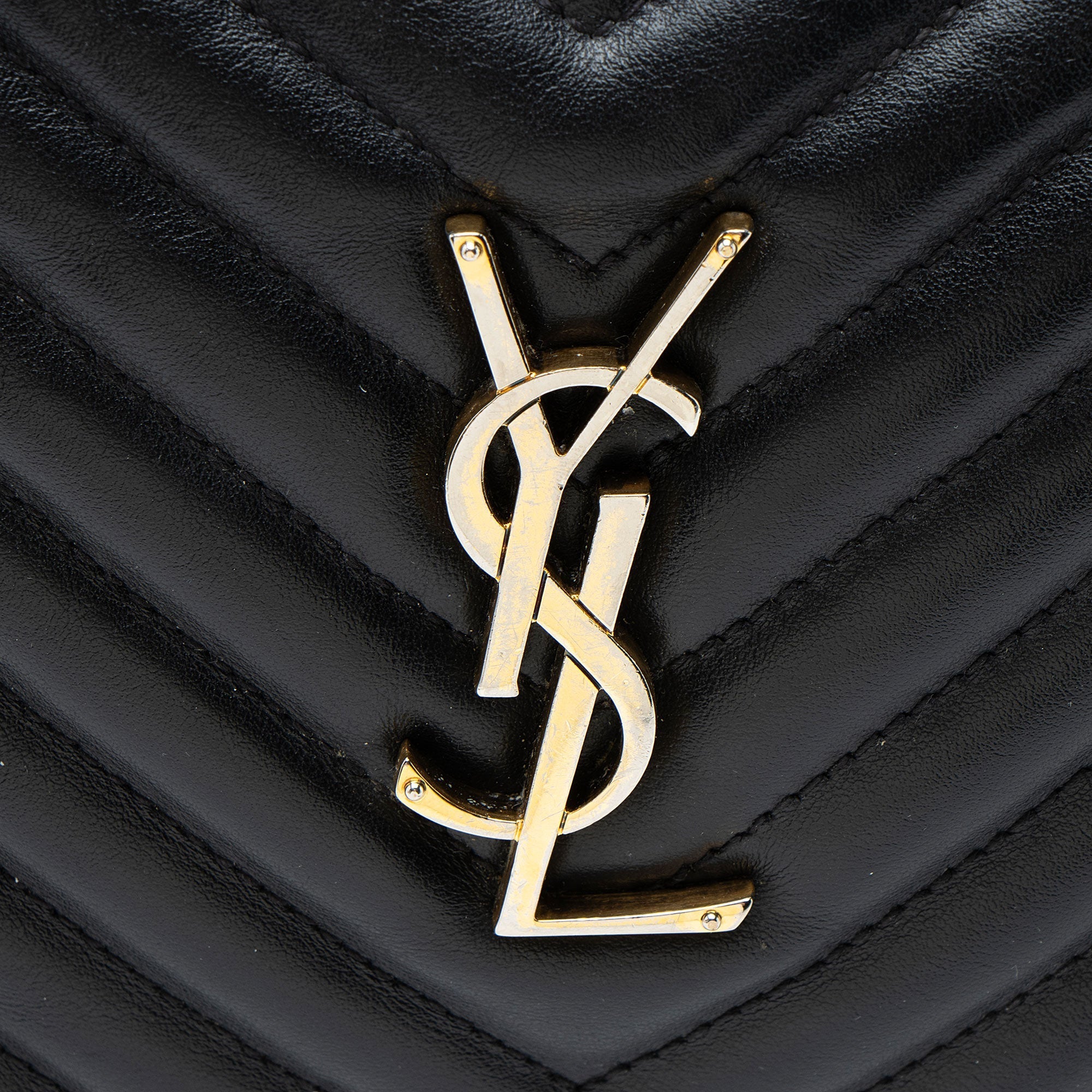 Saint Laurent Matelasse Calfskin Monogram Lou Camera Bag