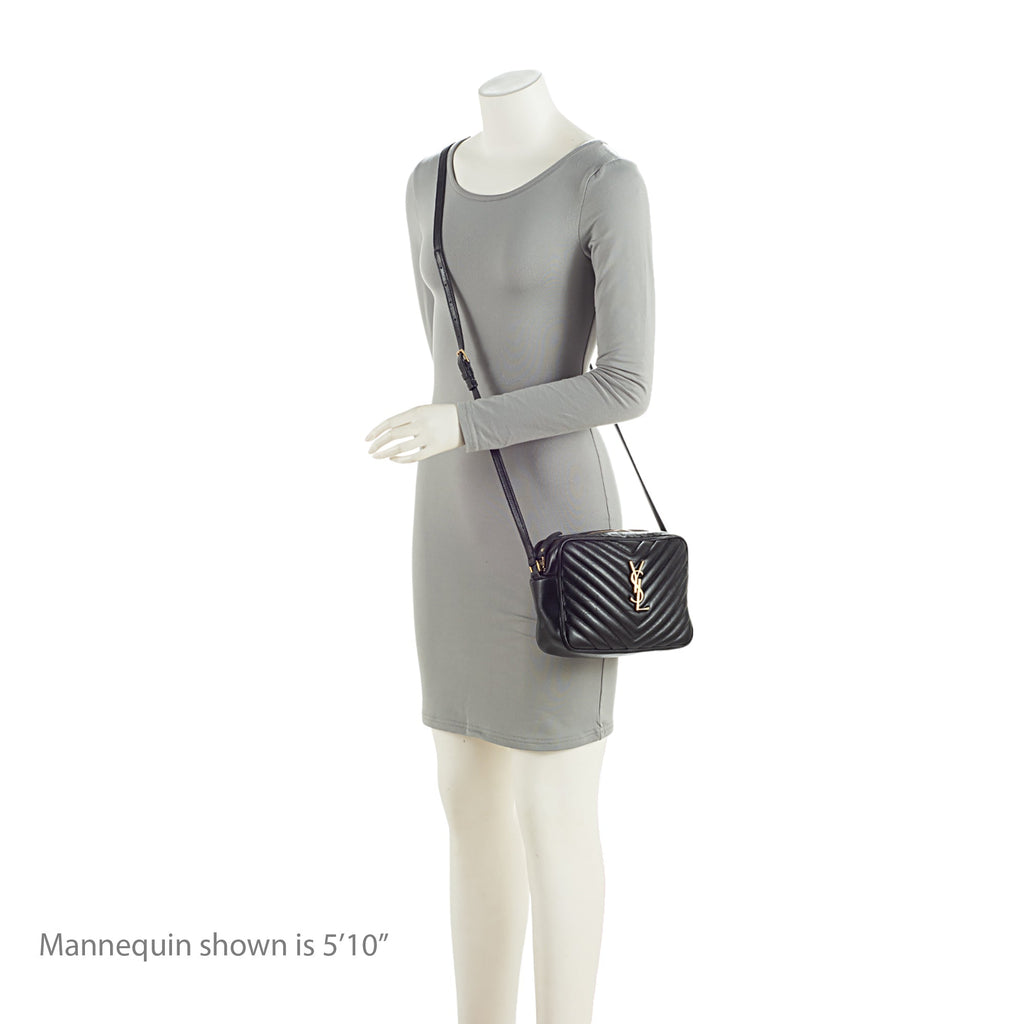 Saint Laurent Matelasse Calfskin Monogram Lou Camera Bag