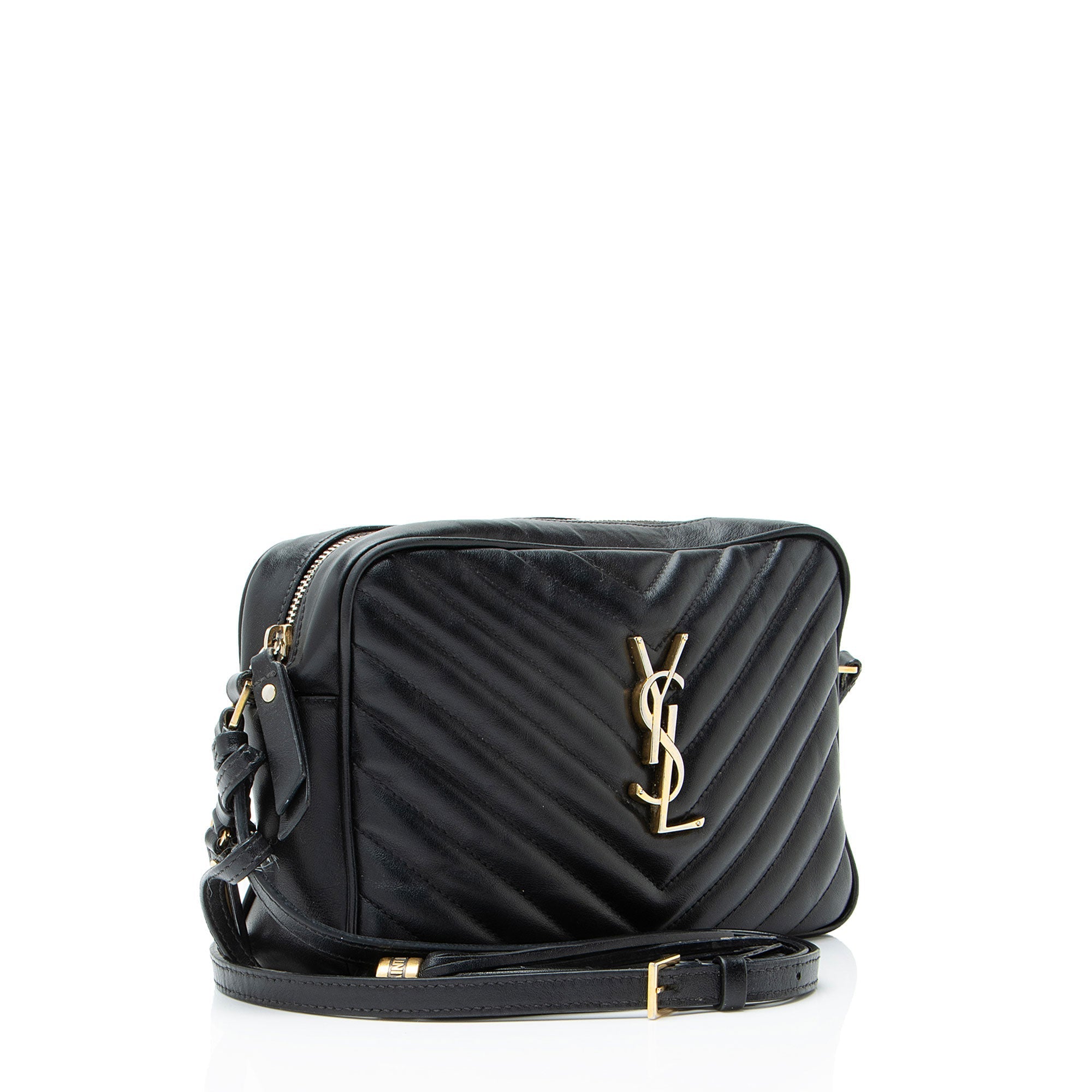 Saint Laurent Matelasse Calfskin Monogram Lou Camera Bag