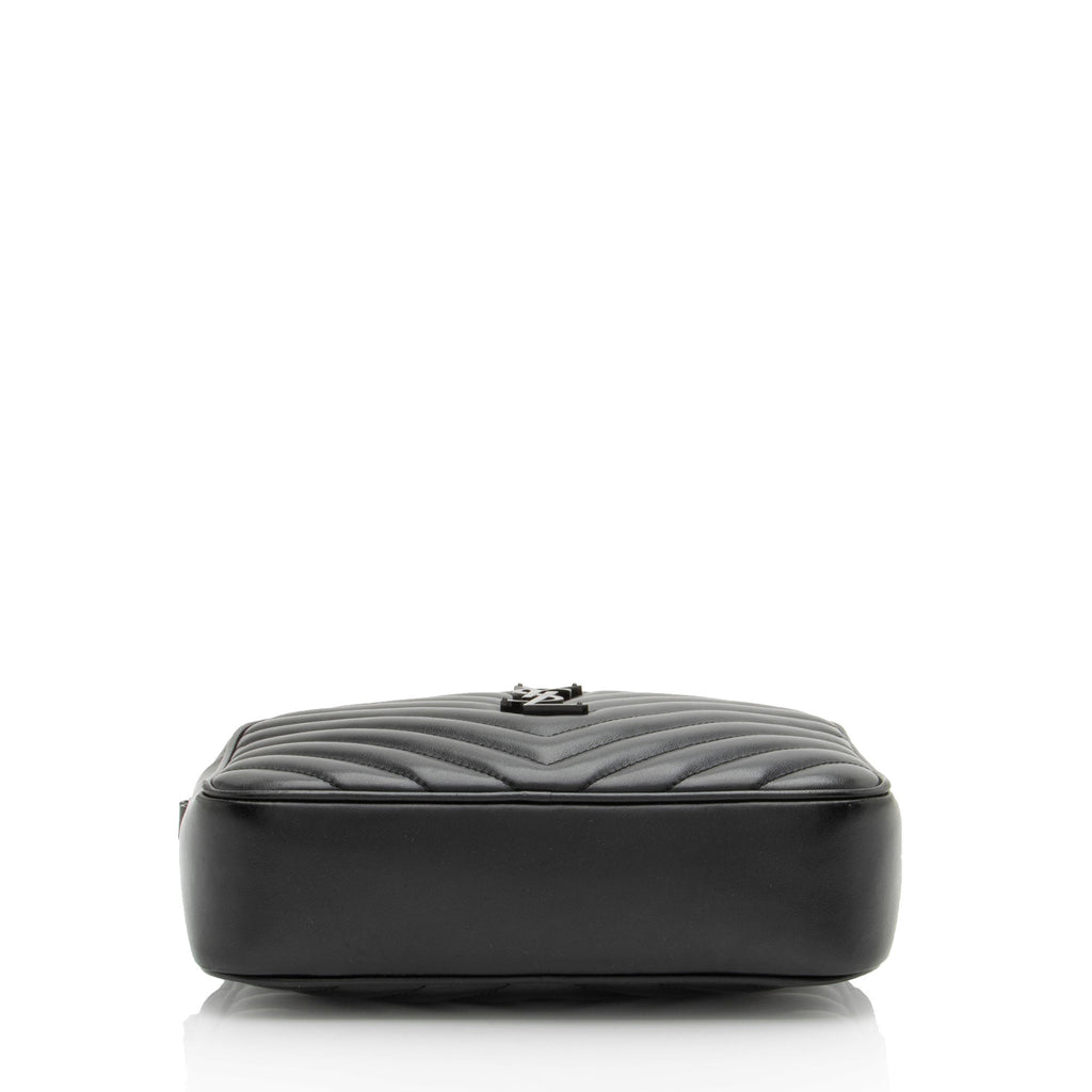 Saint Laurent Matelasse Calfskin Monogram Lou Camera Bag