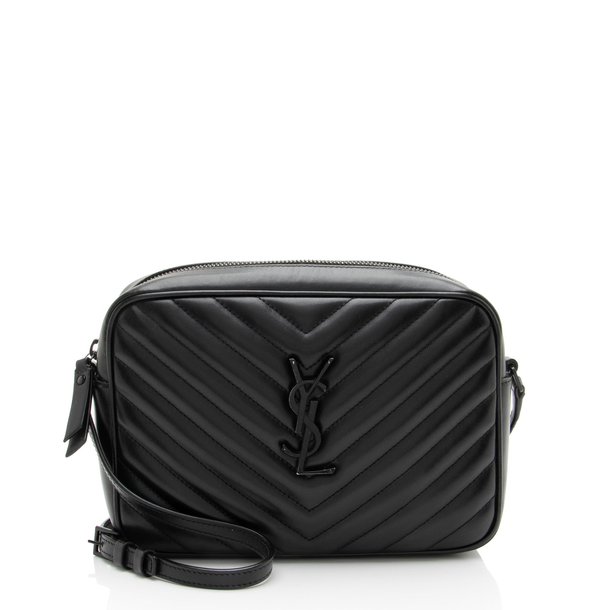 Saint Laurent Matelasse Calfskin Monogram Lou Camera Bag