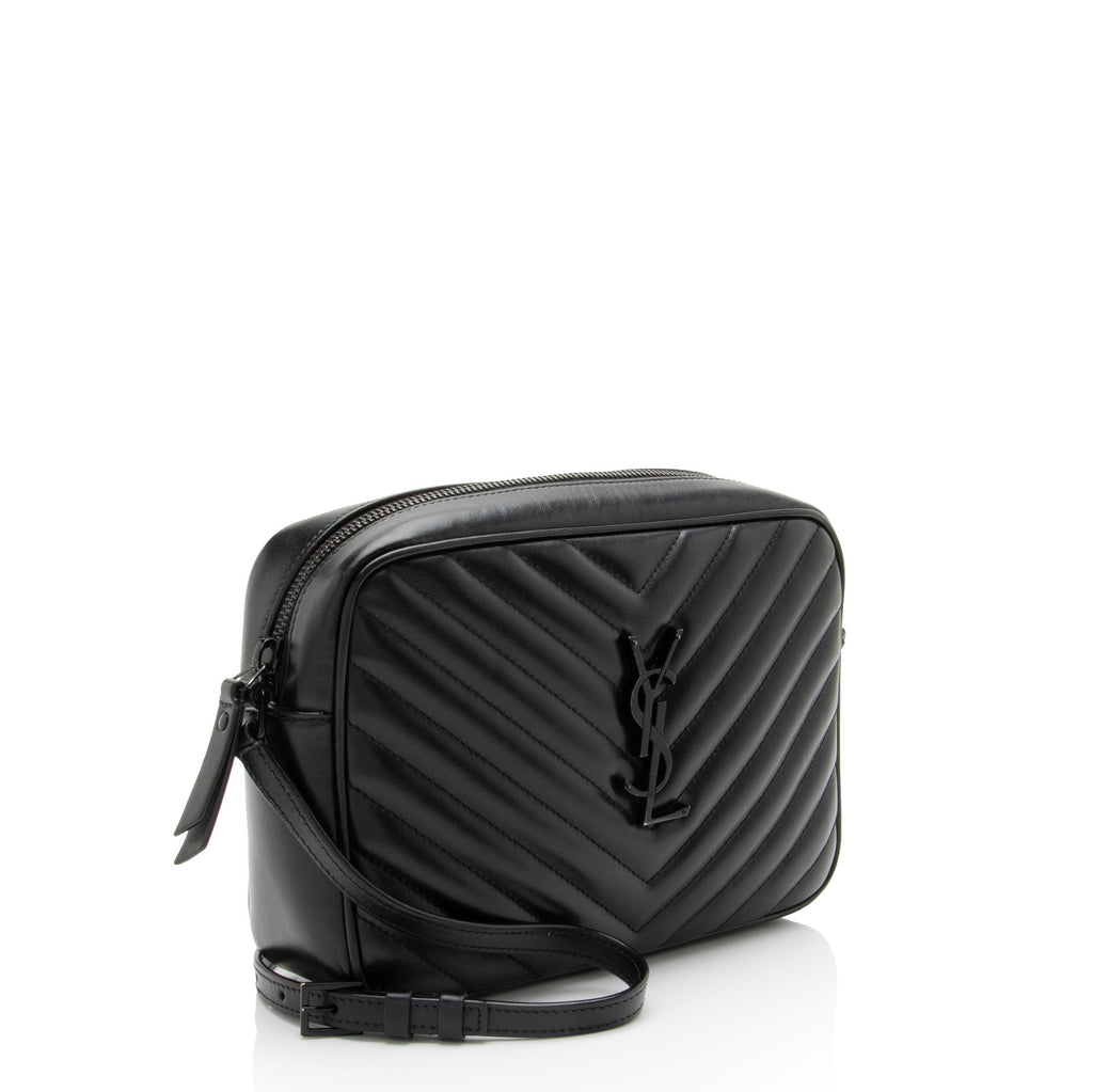 Saint Laurent Matelasse Calfskin Monogram Lou Camera Bag