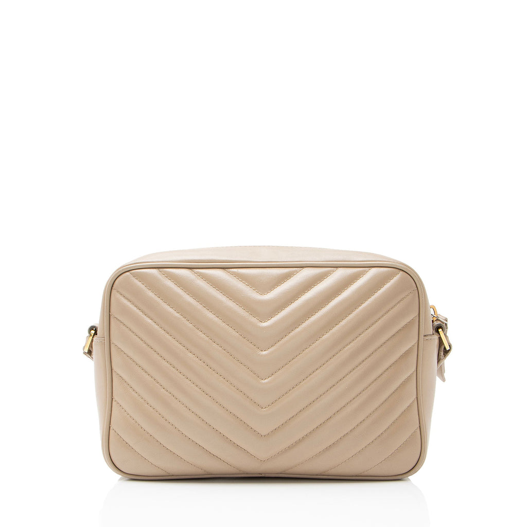 Saint Laurent Matelasse Calfskin Monogram Lou Camera Bag