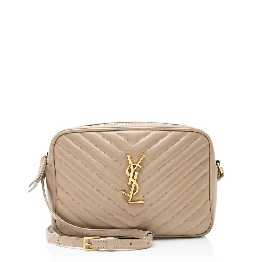 Saint Laurent Matelasse Calfskin Monogram Lou Camera Bag
