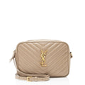 Saint Laurent Matelasse Calfskin Monogram Lou Camera Bag