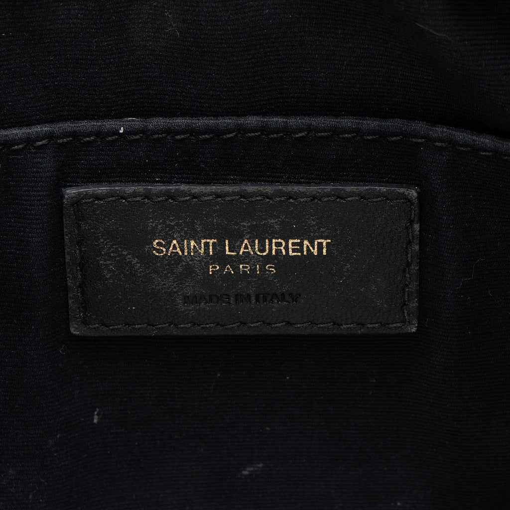 Saint Laurent Matelasse Calfskin Monogram Lou Camera Bag