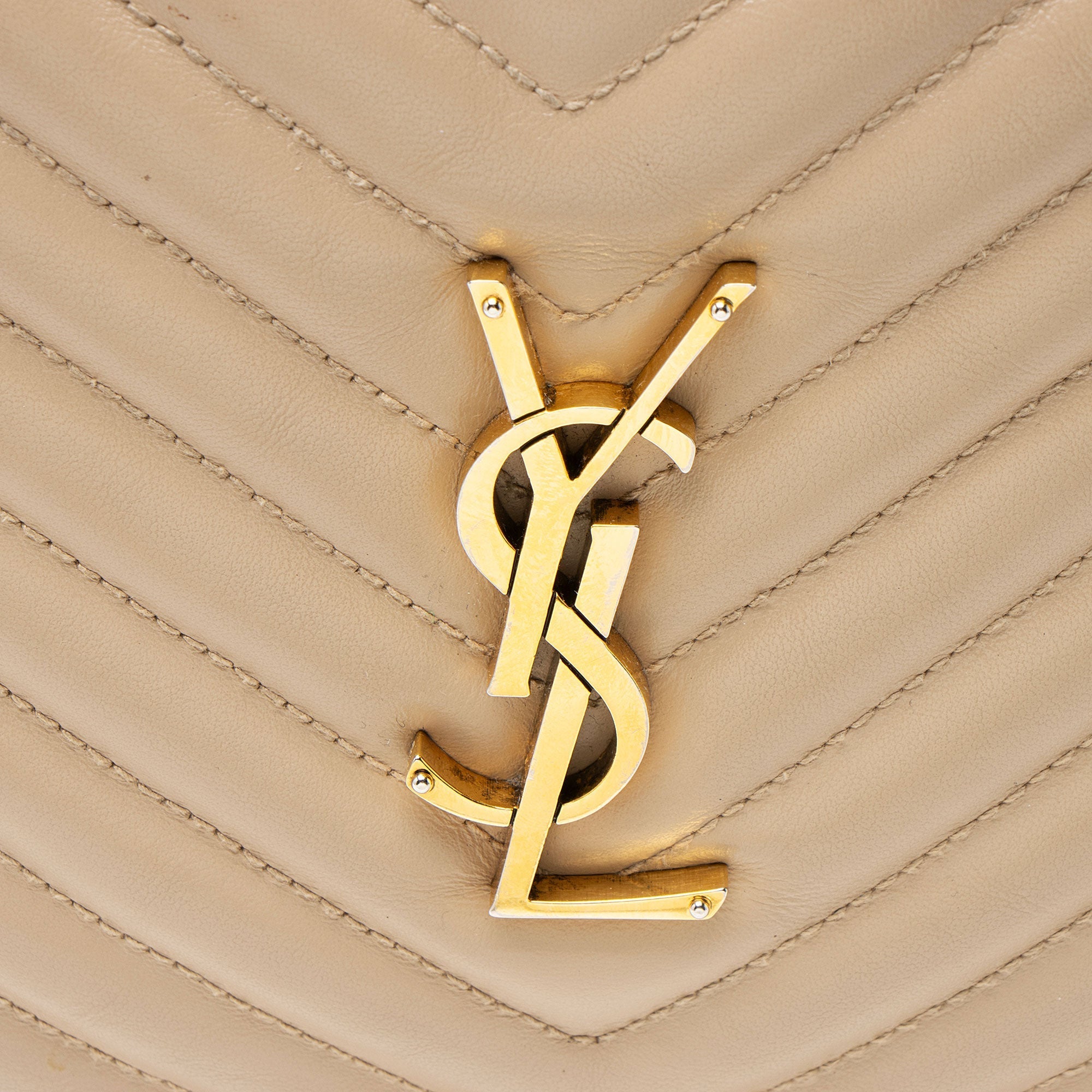 Saint Laurent Matelasse Calfskin Monogram Lou Camera Bag