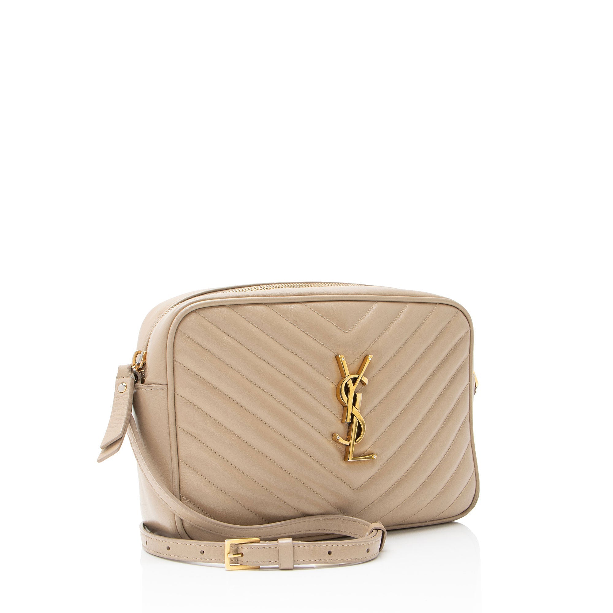 Saint Laurent Matelasse Calfskin Monogram Lou Camera Bag
