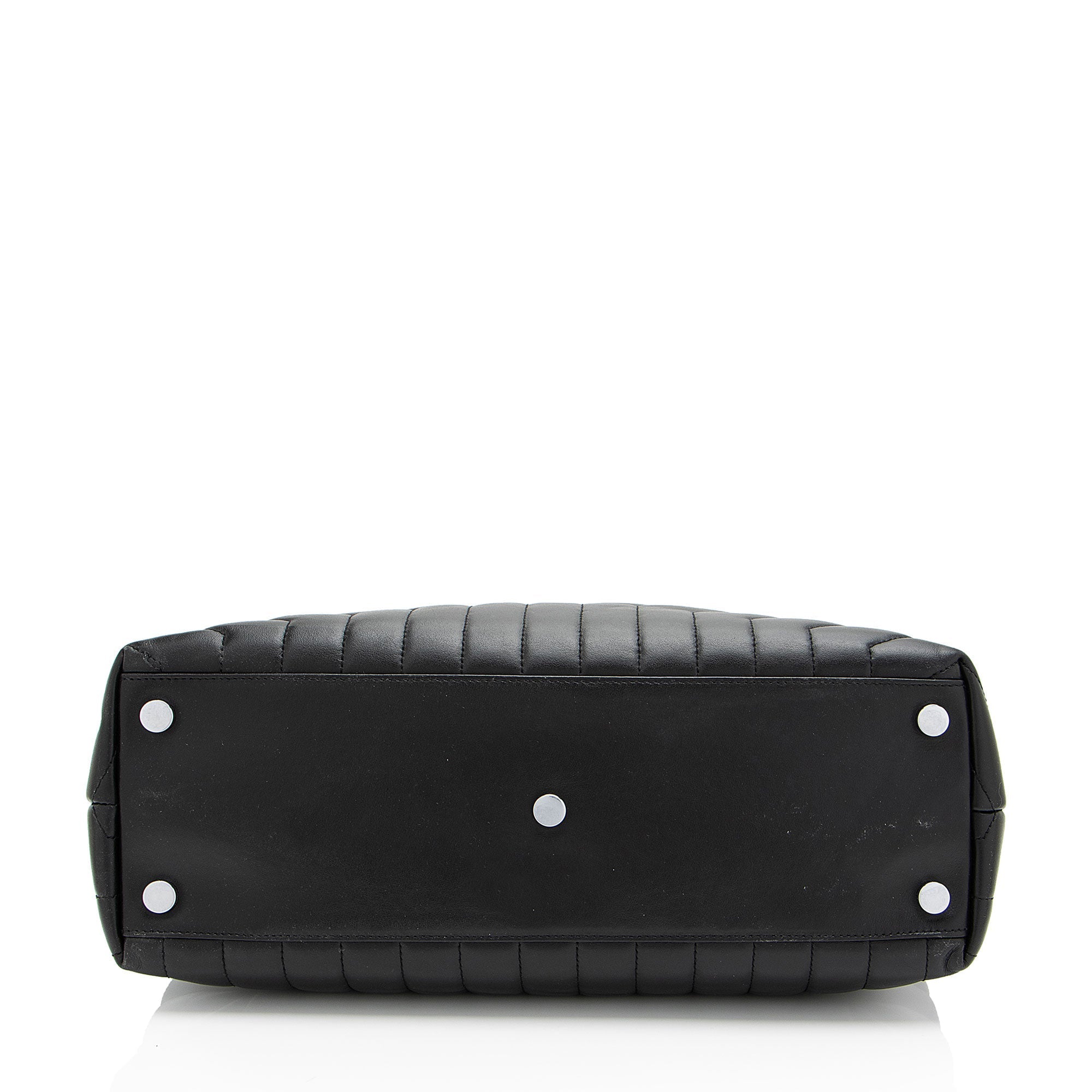 Saint Laurent Matelasse Calfskin Monogram LouLou Chain Large Shoulder Bag (SHF-F87Oll)