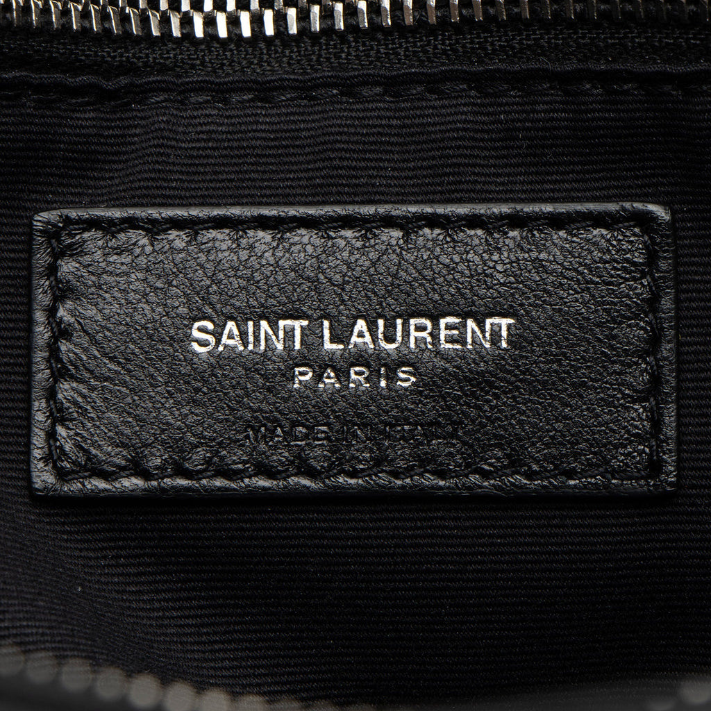 Saint Laurent Matelasse Calfskin Monogram LouLou Chain Large Shoulder Bag (SHF-F87Oll)