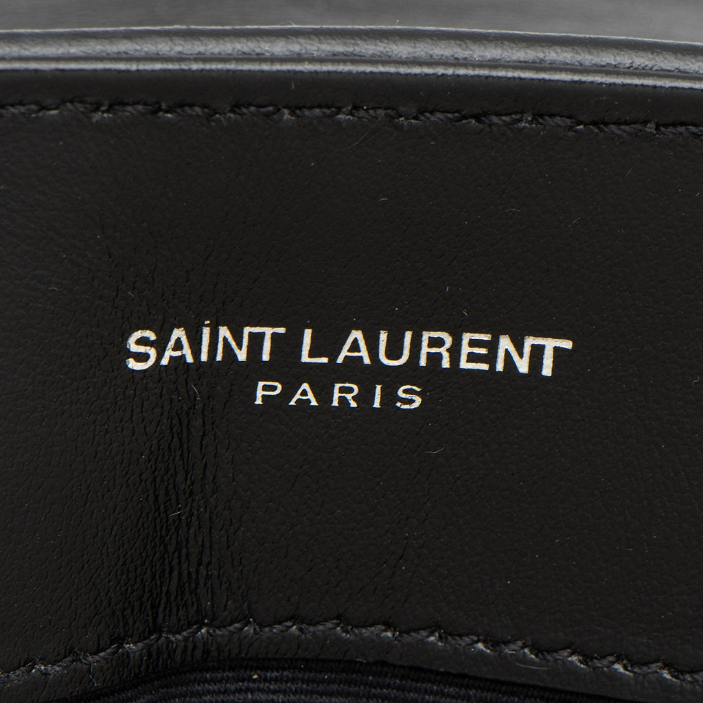 Saint Laurent Matelasse Calfskin Monogram LouLou Chain Large Shoulder Bag