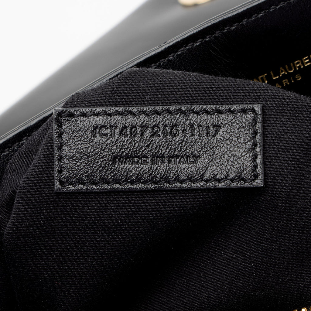 Saint Laurent Matelasse Calfskin Monogram LouLou Chain Medium Shoulder Bag (SHF-22303)