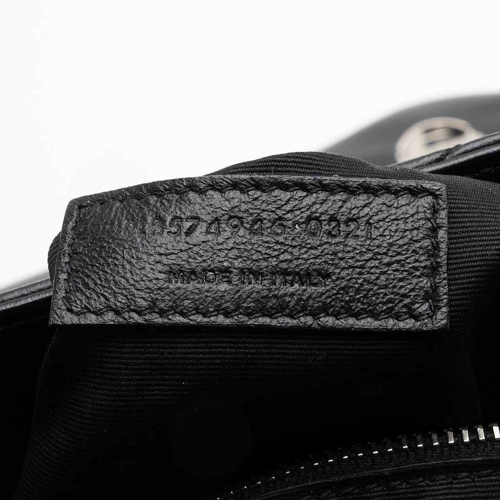 Saint Laurent Matelasse Calfskin Monogram LouLou Chain Medium Shoulder Bag (SHF-22491)