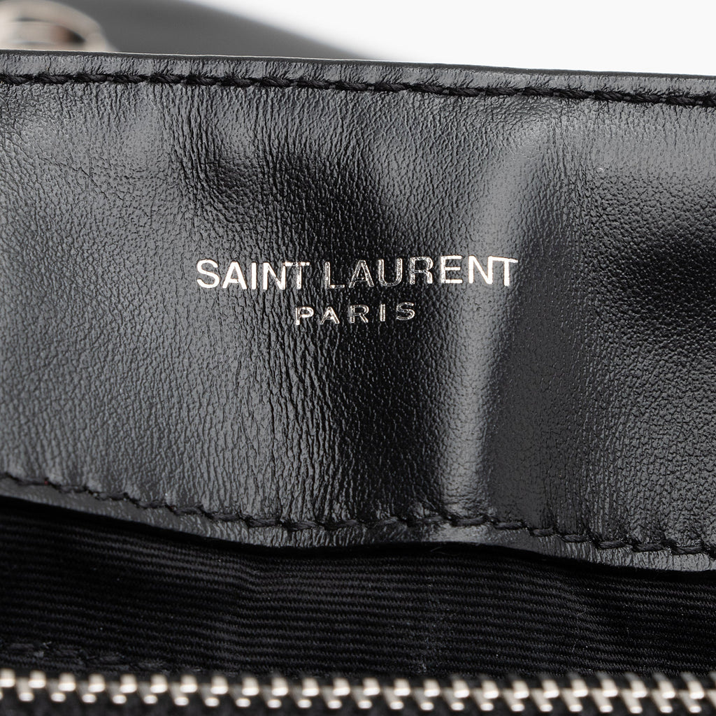 Saint Laurent Matelasse Calfskin Monogram LouLou Chain Medium Shoulder Bag (SHF-22491)