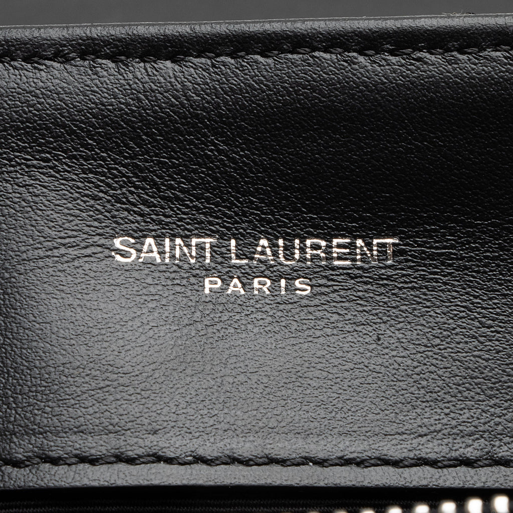 Saint Laurent Matelasse Calfskin Monogram LouLou Chain Medium Shoulder Bag (SHF-22876)
