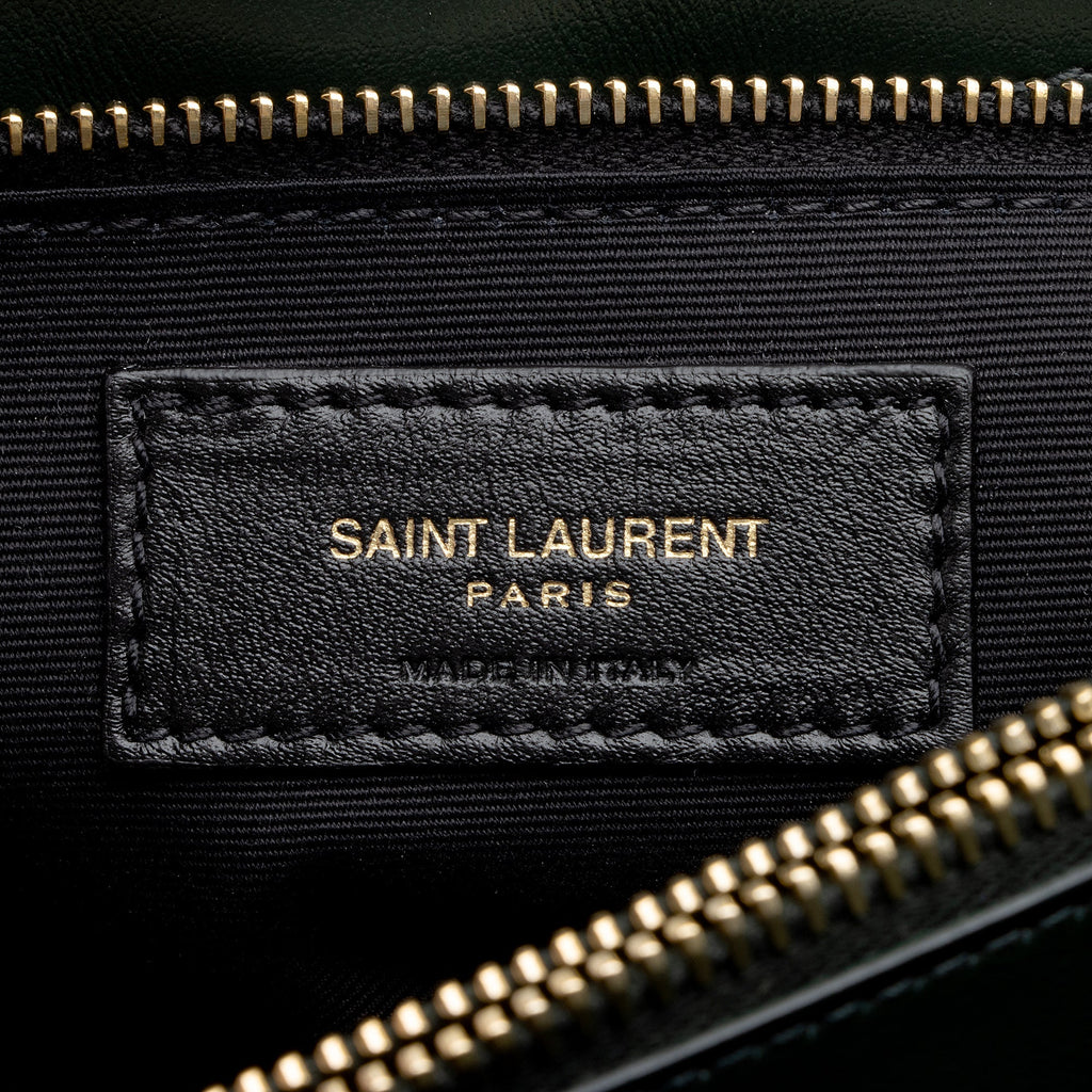 Saint Laurent Matelasse Calfskin Monogram LouLou Chain Medium Shoulder Bag (SHF-22990)