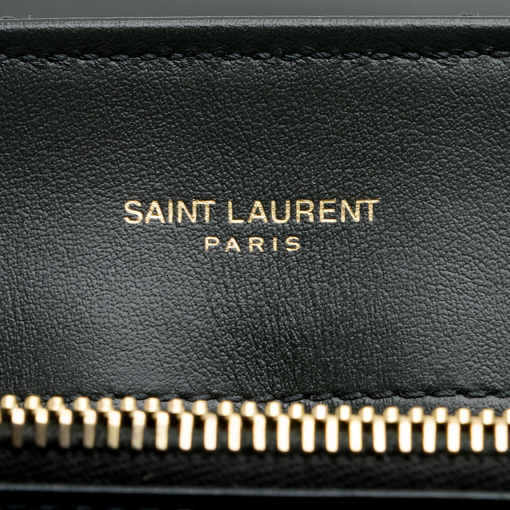 Saint Laurent Matelasse Calfskin Monogram LouLou Chain Medium Shoulder Bag (SHF-22990)