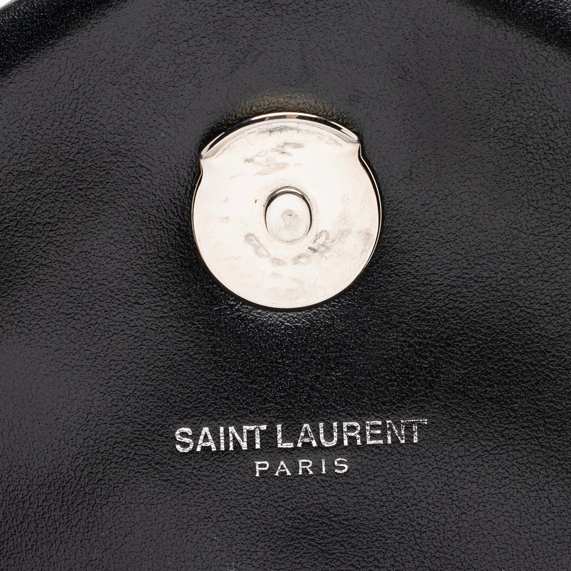 Saint Laurent Matelasse Calfskin Monogram LouLou Chain Medium Shoulder Bag (SHF-23572)