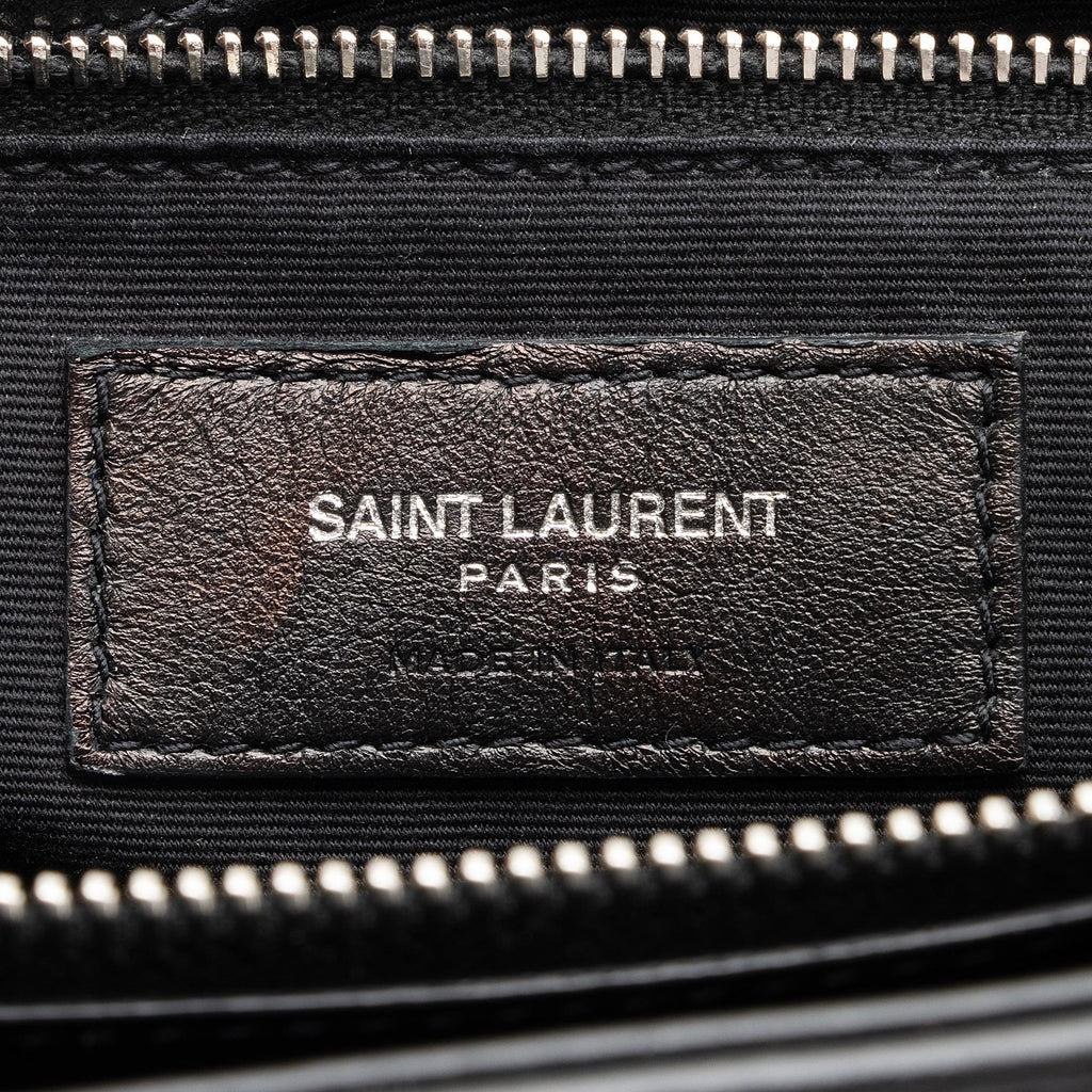 Saint Laurent Matelasse Calfskin Monogram LouLou Chain Medium Shoulder Bag (SHF-23572)