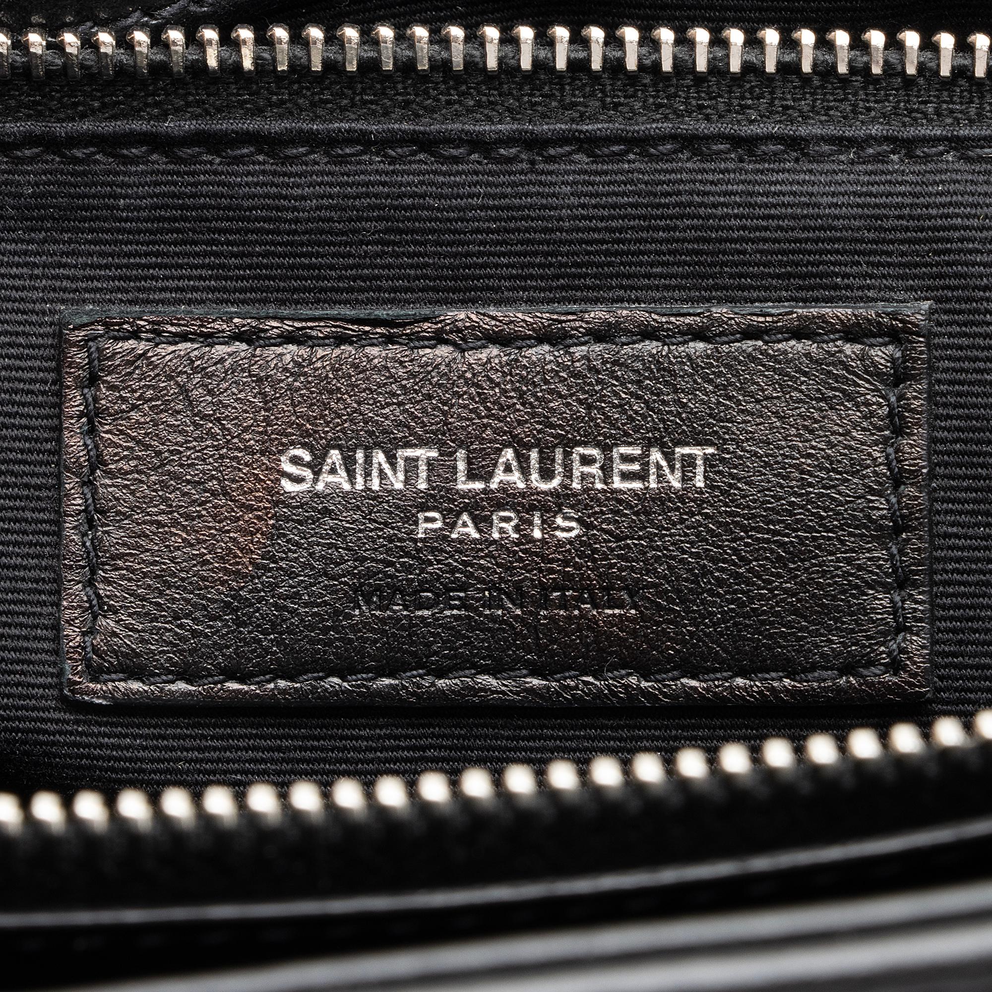 Saint Laurent Matelasse Calfskin Monogram LouLou Chain Medium Shoulder Bag (SHF-23572)