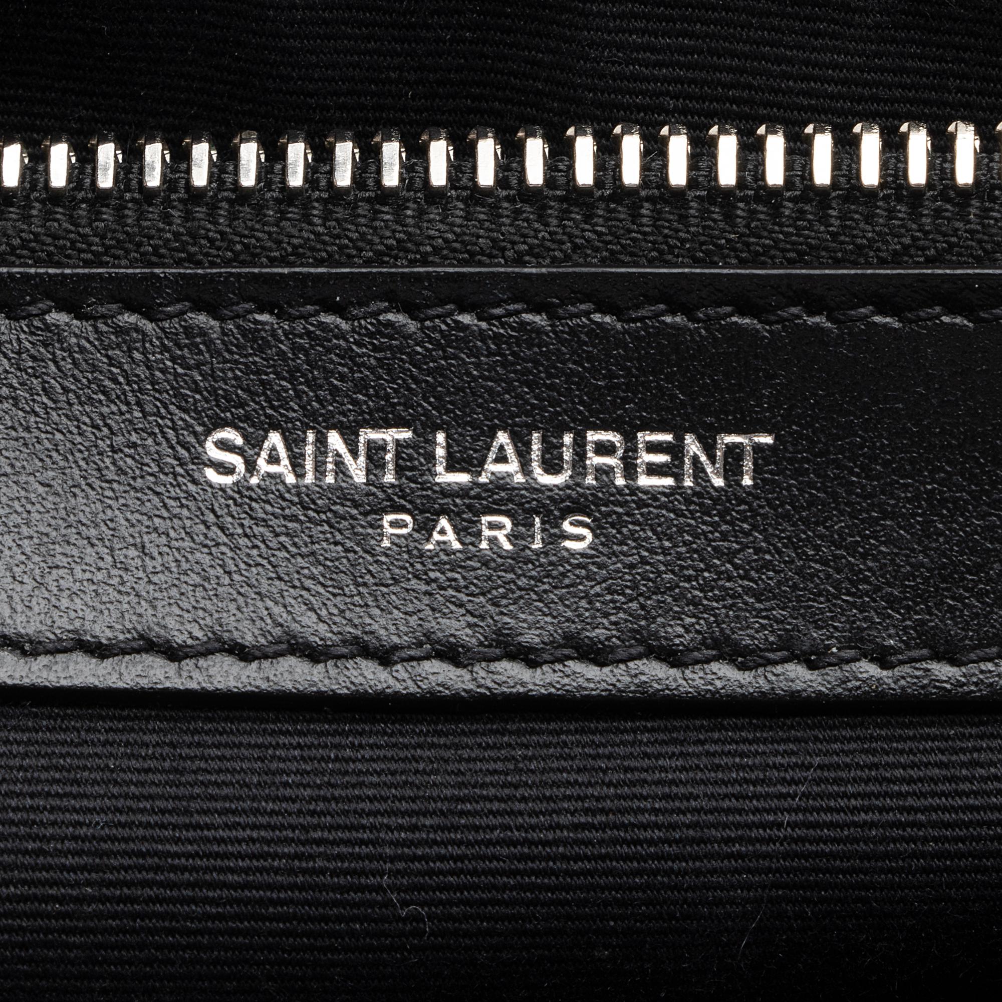 Saint Laurent Matelasse Calfskin Monogram LouLou Chain Medium Shoulder Bag (SHF-23572)