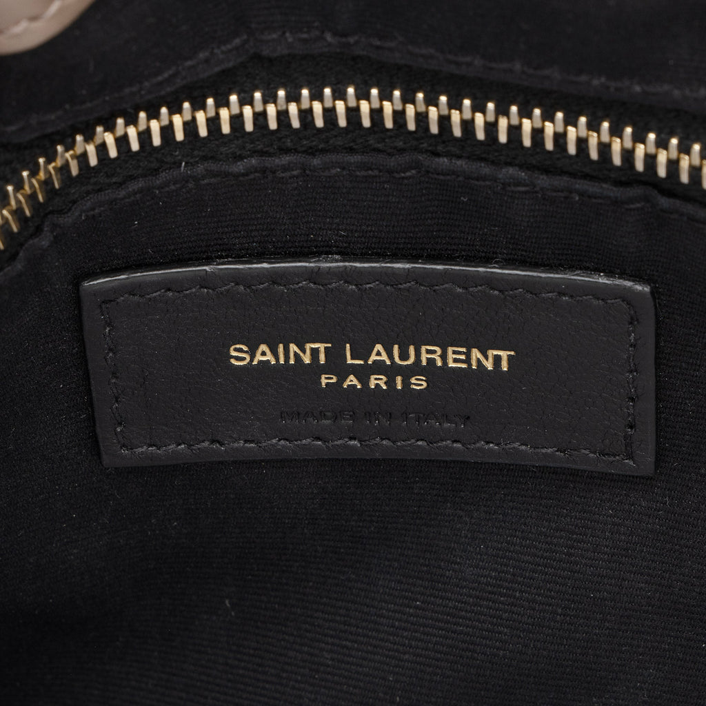 Saint Laurent Matelasse Calfskin Monogram LouLou Chain Medium Shoulder Bag (SHF-Vsg968)