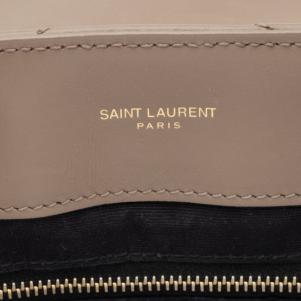 Saint Laurent Matelasse Calfskin Monogram LouLou Chain Medium Shoulder Bag (SHF-Vsg968)