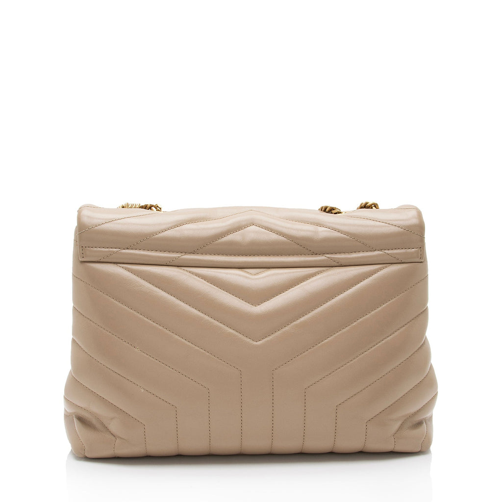 Saint Laurent Matelasse Calfskin Monogram LouLou Chain Medium Shoulder Bag (SHF-pCCeab)