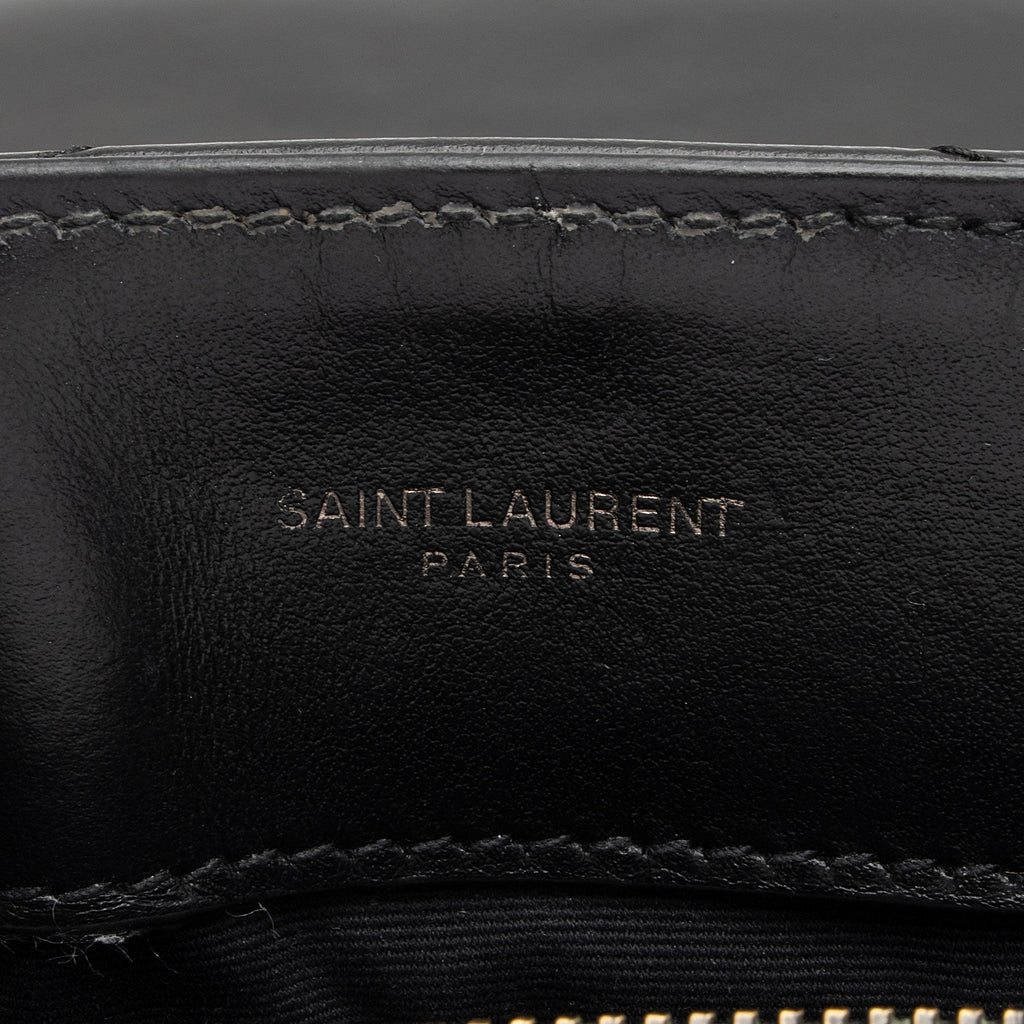 Saint Laurent Matelasse Calfskin Monogram LouLou Chain Medium Shoulder Bag (SHF-SaVb1o)