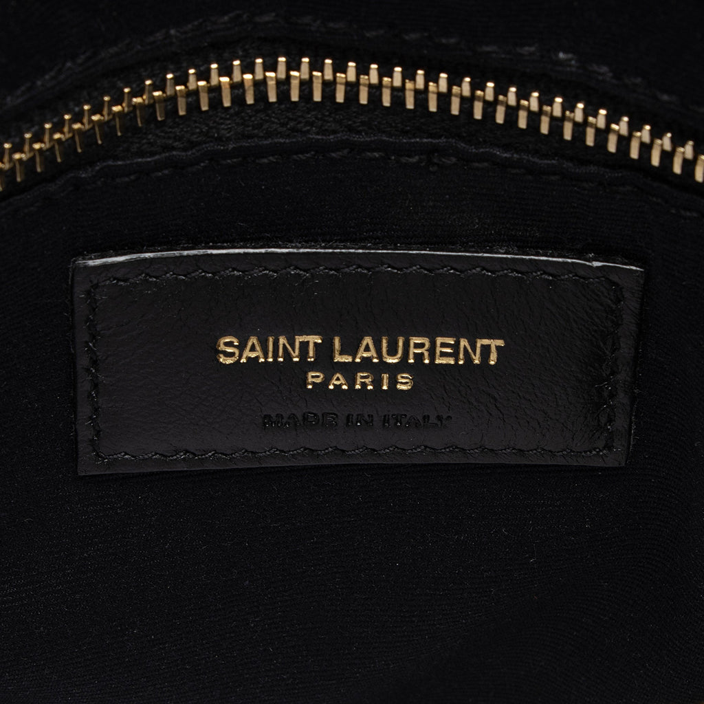Saint Laurent Matelasse Calfskin Monogram LouLou Chain Medium Shoulder Bag (SHF-m6cEGy)