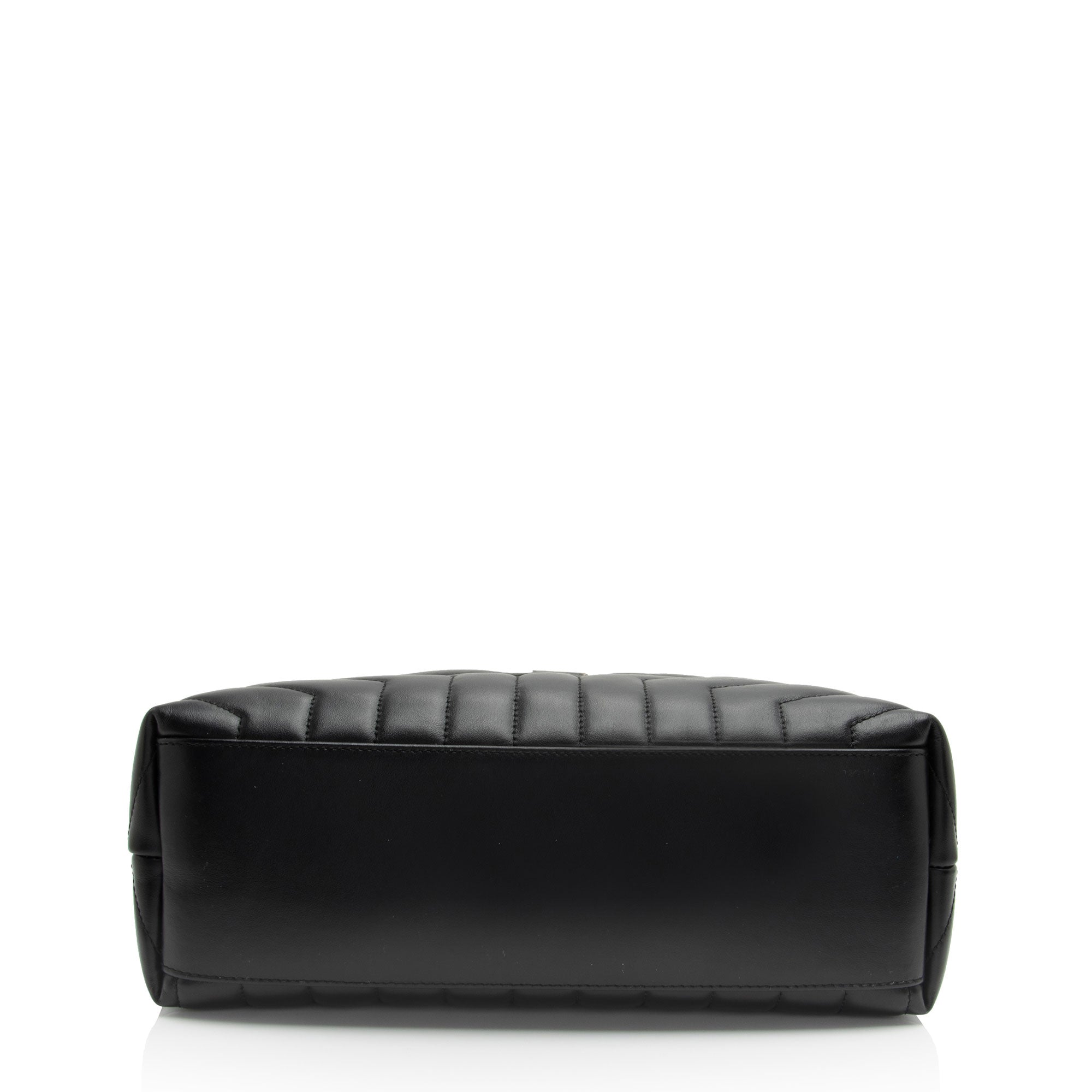 Saint Laurent Matelasse Calfskin Monogram LouLou Chain Medium Shoulder Bag (SHF-pHhqQ4)
