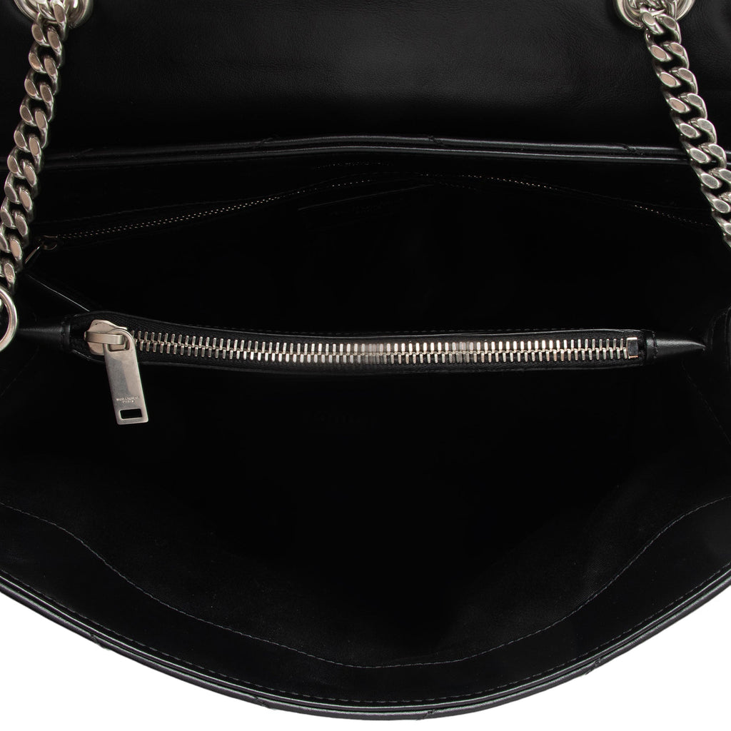 Saint Laurent Matelasse Calfskin Monogram LouLou Chain Medium Shoulder Bag (SHF-pHhqQ4)