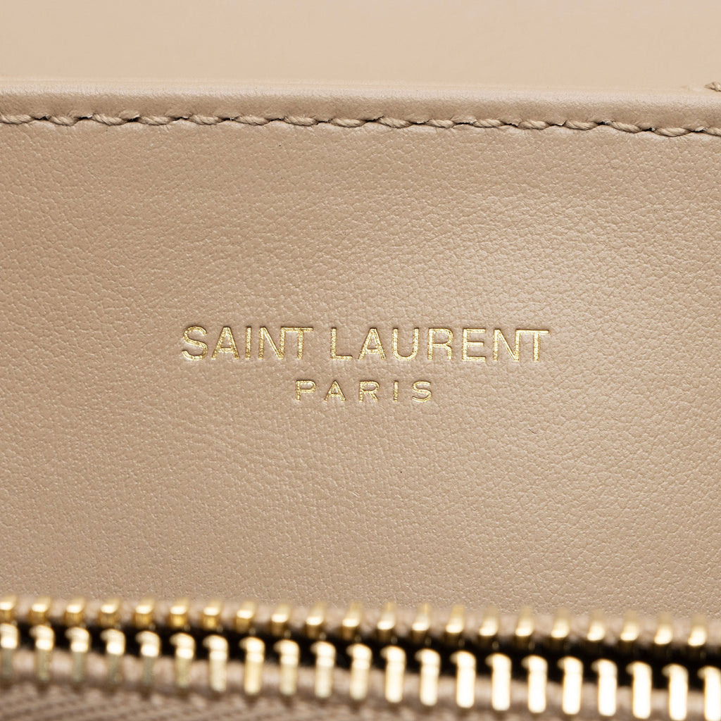 Saint Laurent Matelasse Calfskin Monogram LouLou Chain Medium Shoulder Bag (SHF-IR5HcO)