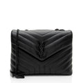 Saint Laurent Matelasse Calfskin Monogram LouLou Chain Medium Shoulder Bag (SHF-lzCev2)