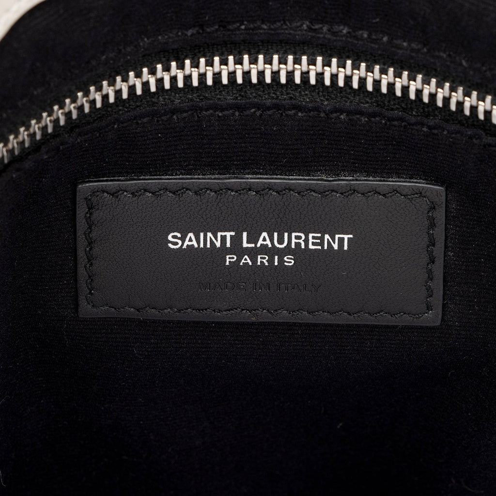 Saint Laurent Matelasse Calfskin Monogram LouLou Chain Medium Shoulder Bag (SHF-p5hSxF)