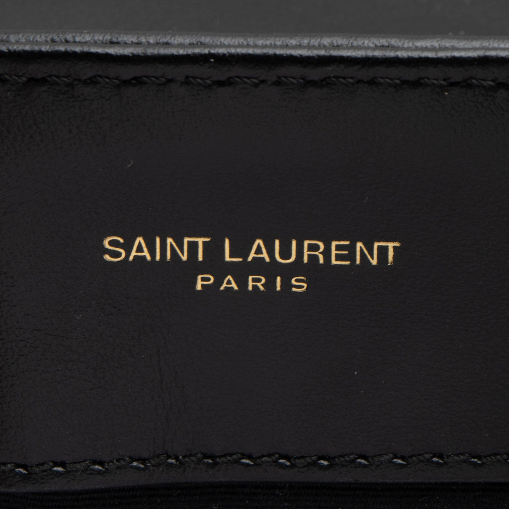 Saint Laurent Matelasse Calfskin Monogram LouLou Chain Medium Shoulder Bag (SHF-QYlKsA)