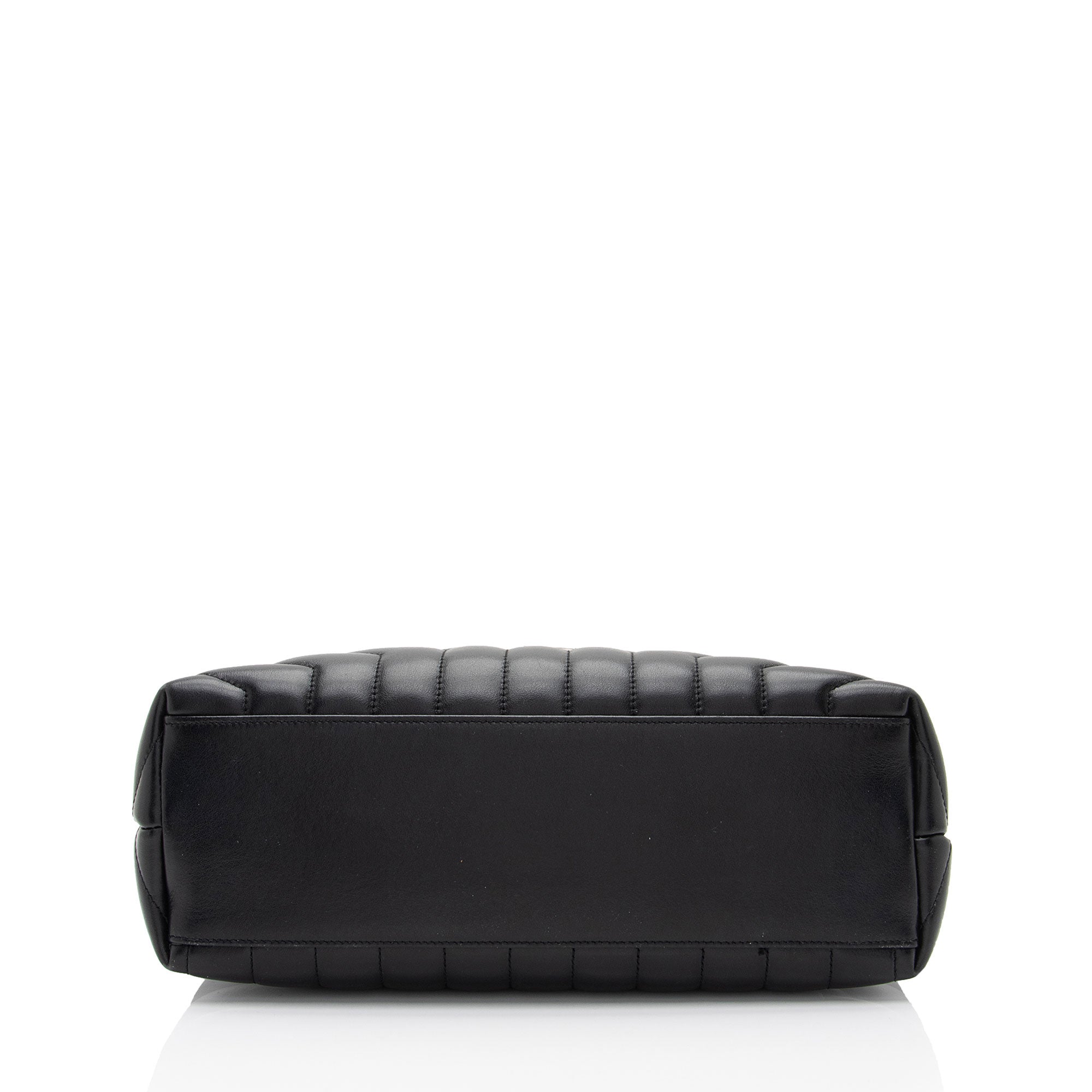 Saint Laurent Matelasse Calfskin Monogram LouLou Chain Medium Shoulder Bag (SHF-qrpSTt)