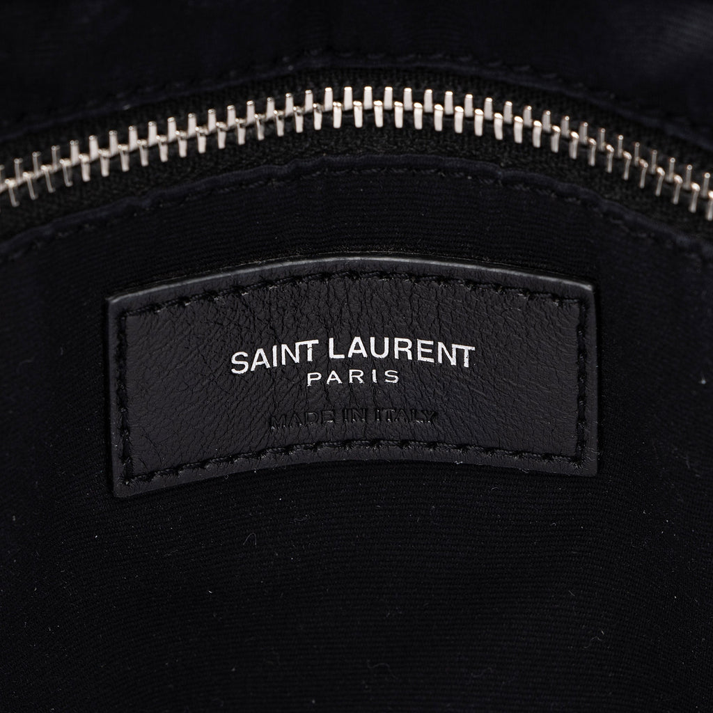 Saint Laurent Matelasse Calfskin Monogram LouLou Chain Medium Shoulder Bag (SHF-qrpSTt)