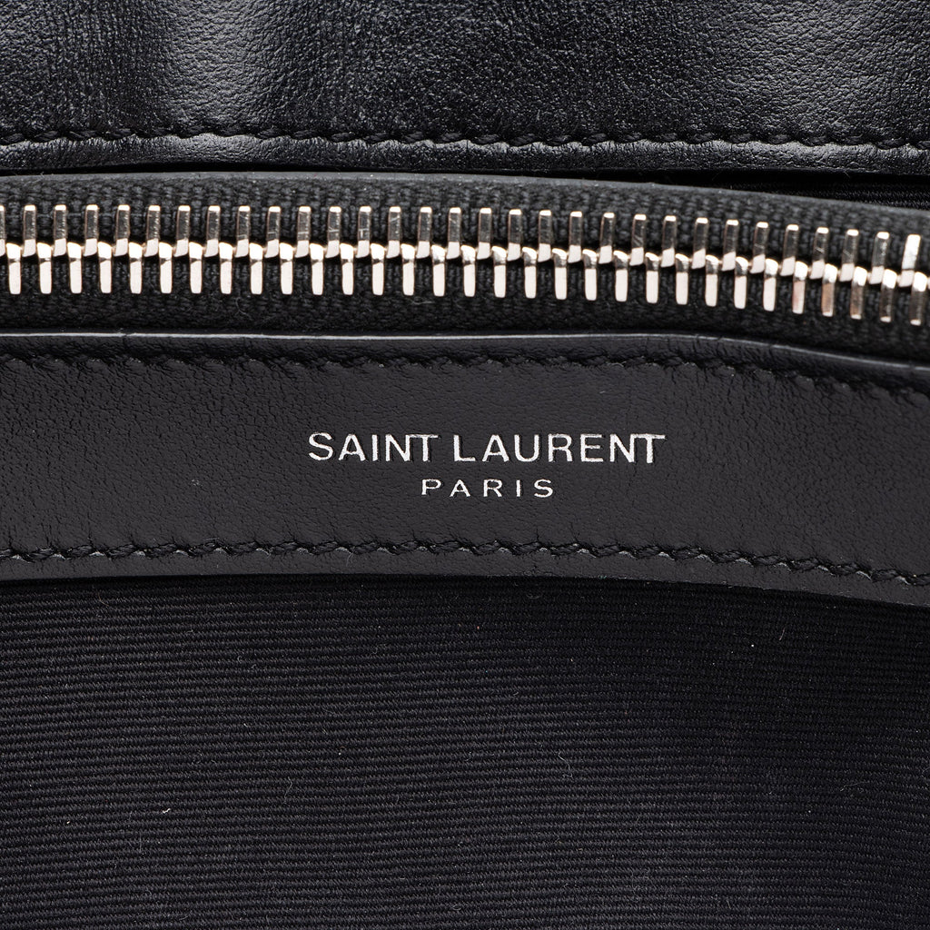 Saint Laurent Matelasse Calfskin Monogram LouLou Chain Medium Shoulder Bag (SHF-qrpSTt)
