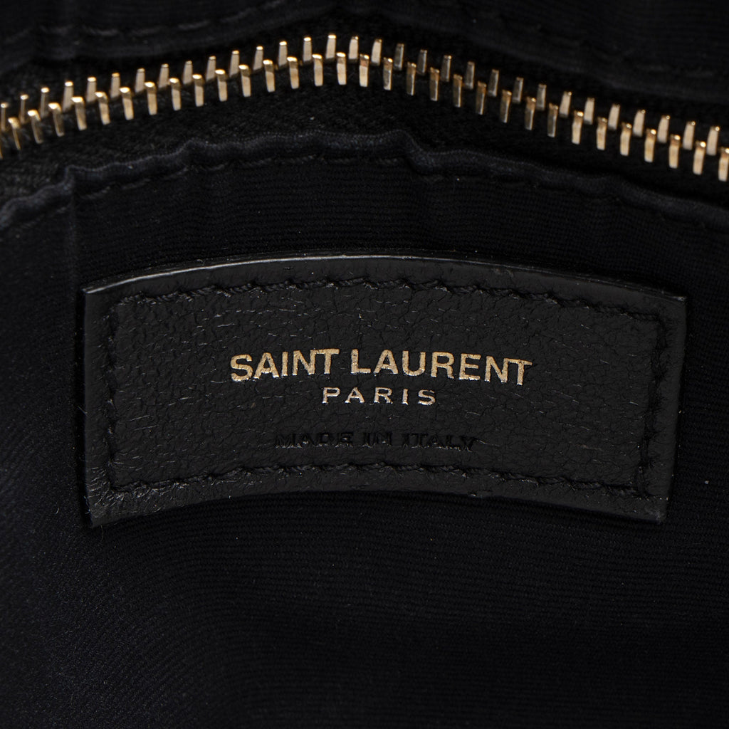 Saint Laurent Matelasse Calfskin Monogram LouLou Chain Medium Shoulder Bag (SHF-Tz5A5L)