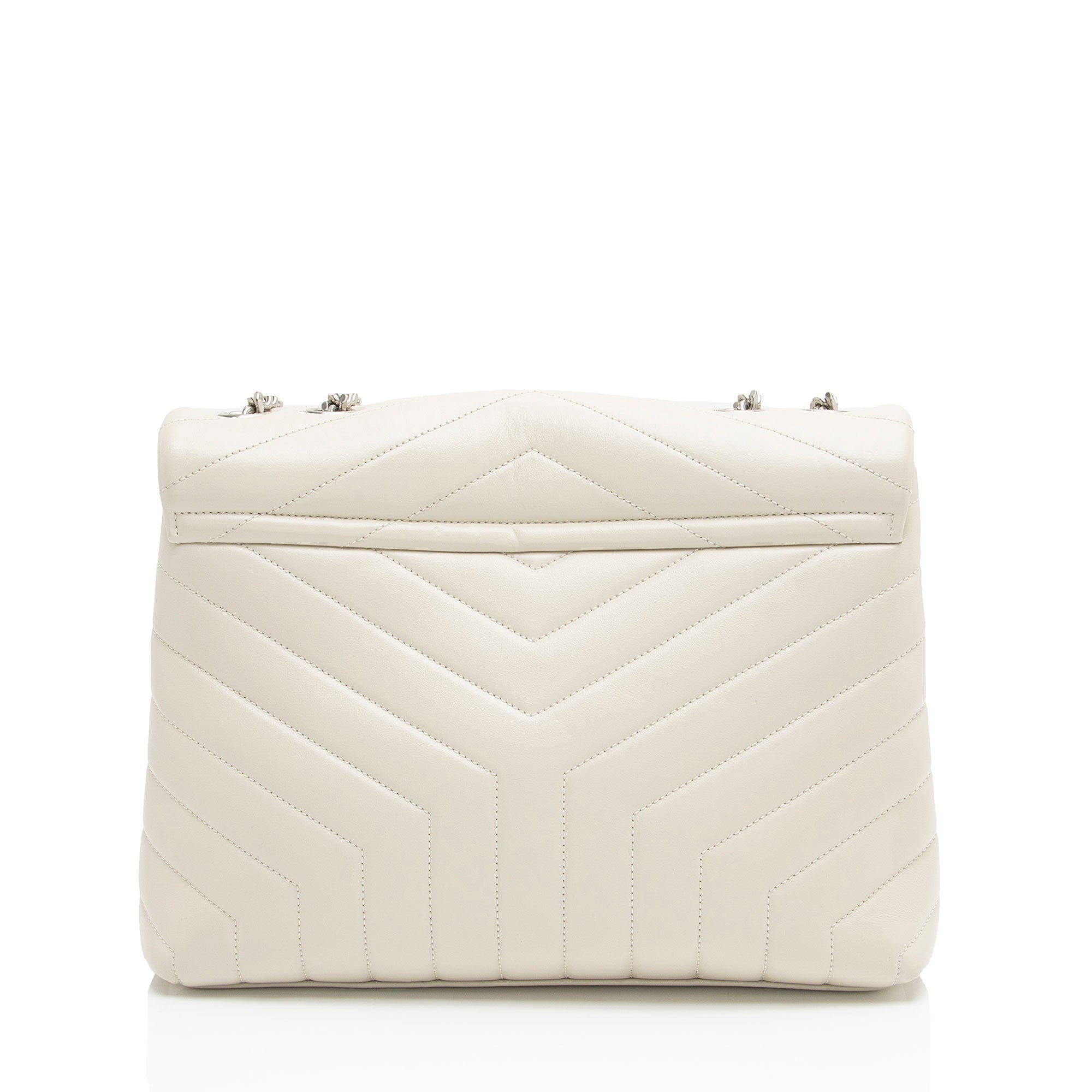 Saint Laurent Matelasse Calfskin Monogram LouLou Chain Medium Shoulder Bag