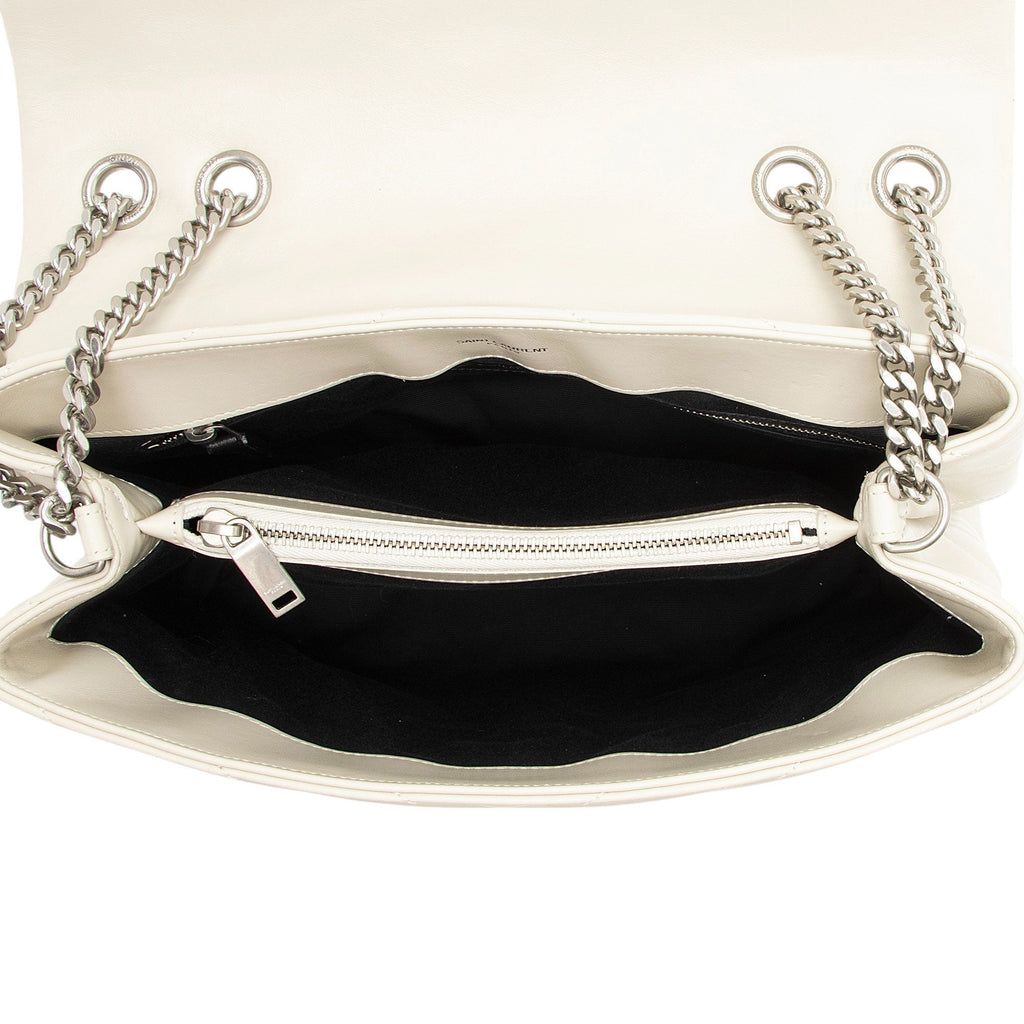 Saint Laurent Matelasse Calfskin Monogram LouLou Chain Medium Shoulder Bag