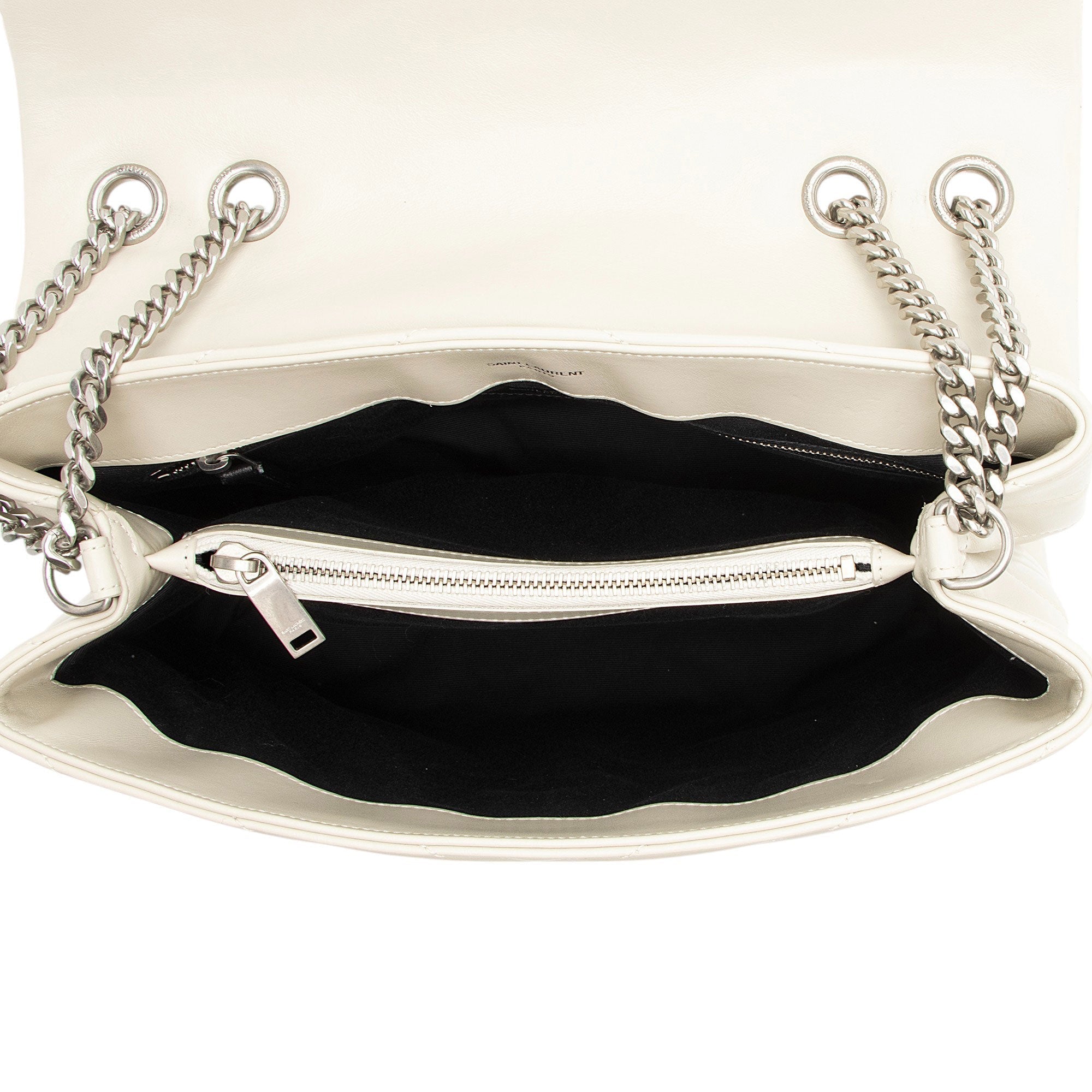 Saint Laurent Matelasse Calfskin Monogram LouLou Chain Medium Shoulder Bag