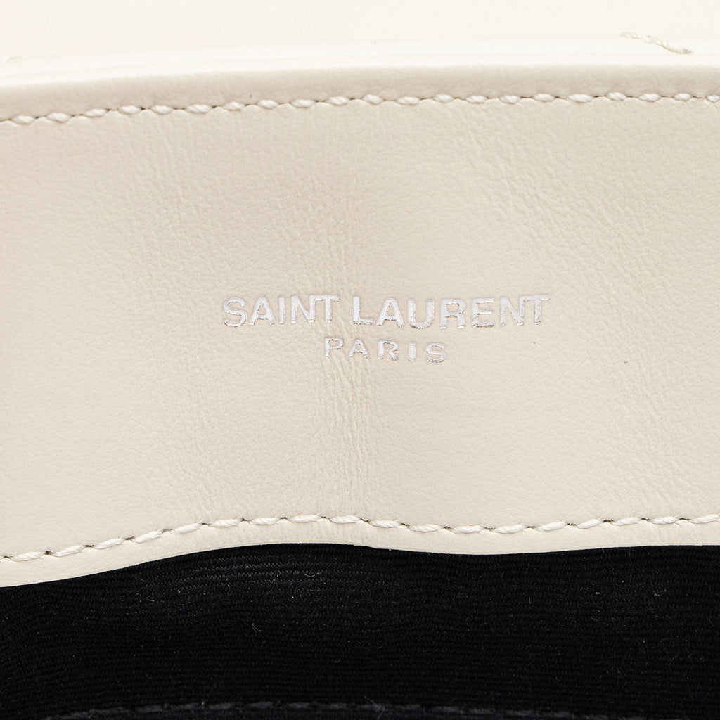 Saint Laurent Matelasse Calfskin Monogram LouLou Chain Medium Shoulder Bag