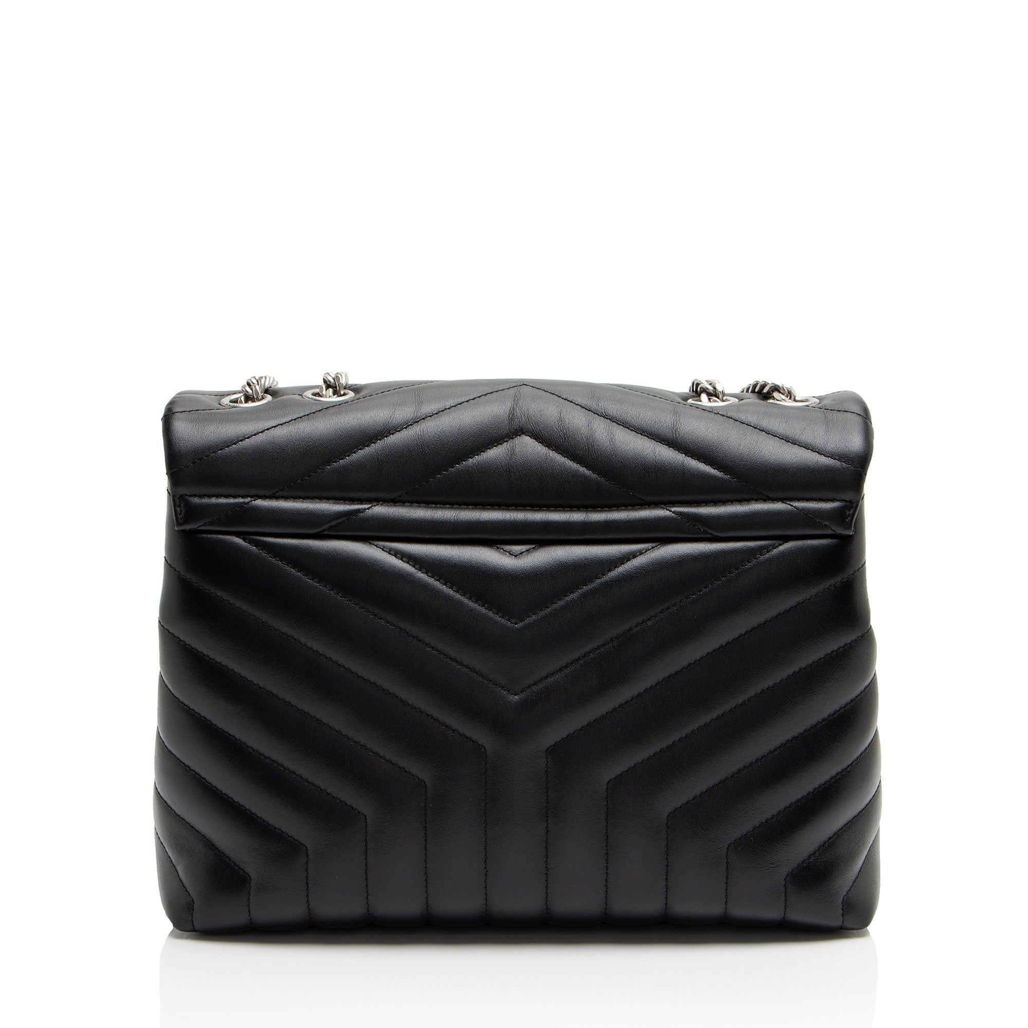 Saint Laurent Matelasse Calfskin Monogram LouLou Chain Medium Shoulder Bag